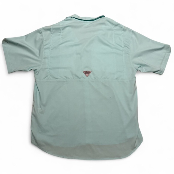 Columbia Green Casual Button Down Shirt Lightweight - Picture 6 of 8